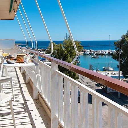 Lavish & Spacious Apt With Stunning Seaview, 10 Min Ath Airport Artemida  Exteriér fotografie