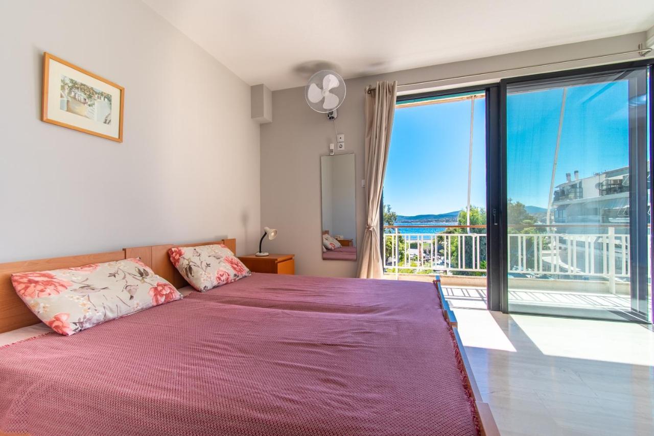 Lavish & Spacious Apt With Stunning Seaview, 10 Min Ath Airport Artemida  Exteriér fotografie